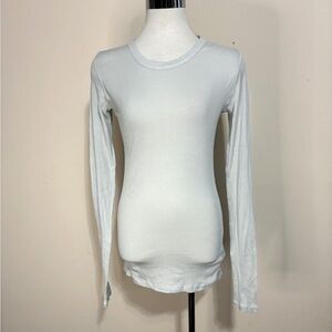 Haikure Women's “Ava Fine Rib” Long Sleeve Top - Light Gray